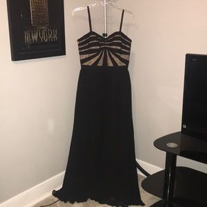 Aidan Mattox Formal Floor Length Black Dress